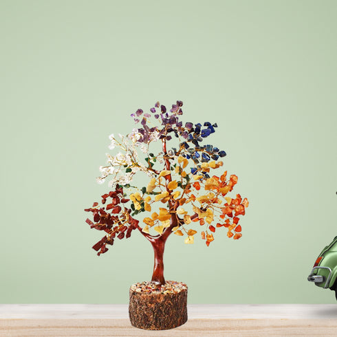 Pushkar Seven Colorful Chakra Tree 400 Stone